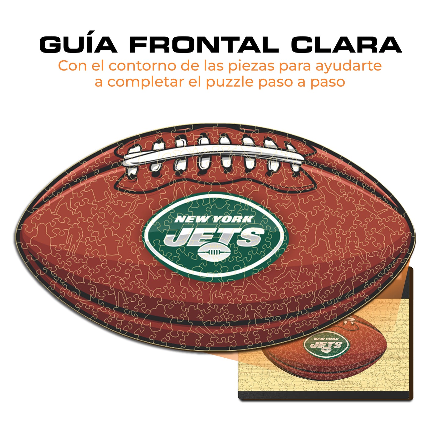 New York Jets™ - Rompecabezas de Madera