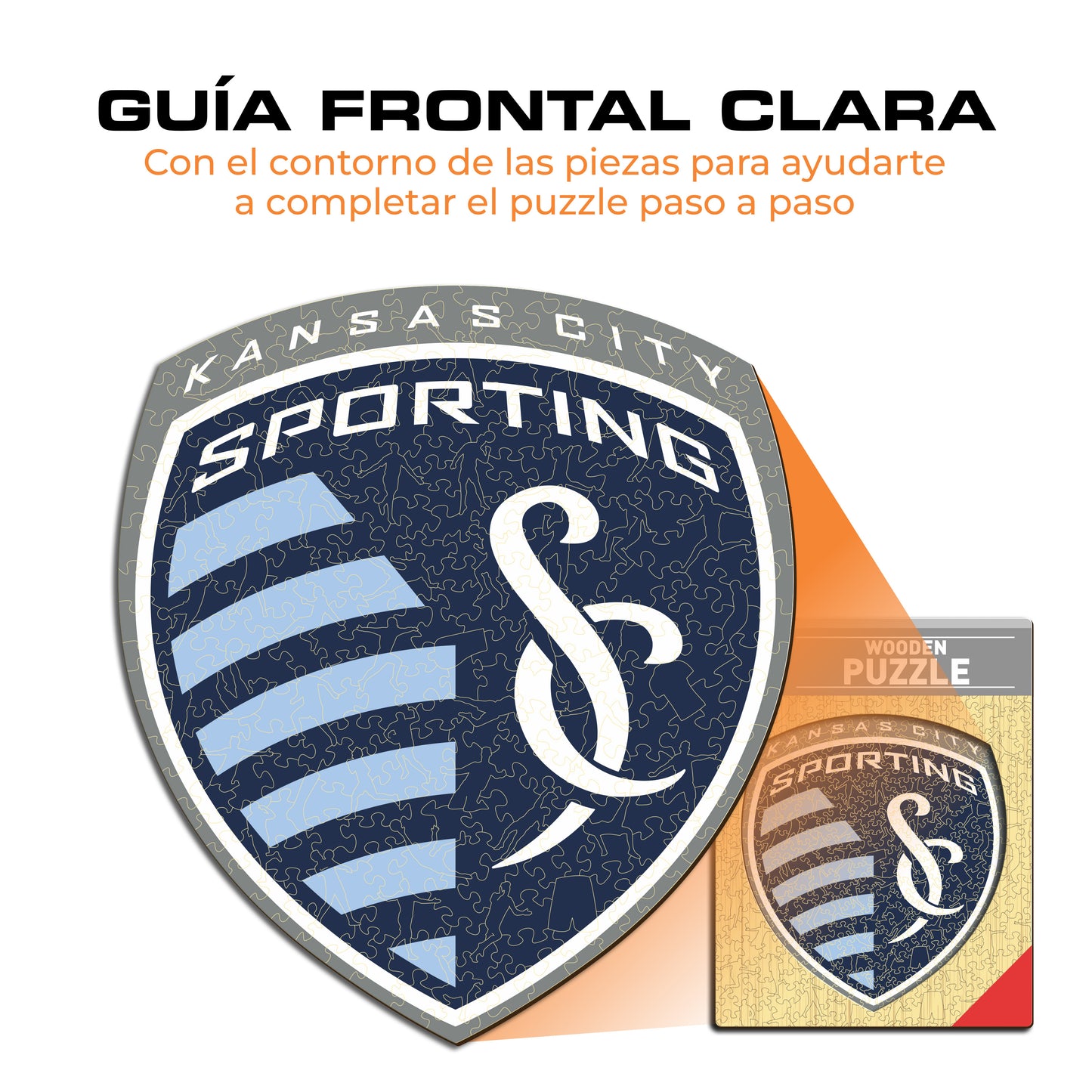 Sporting Kansas City® Escudo - Rompecabezas de Madera