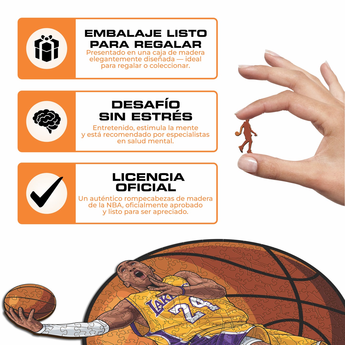 Kobe Bryant - Rompecabezas de Madera