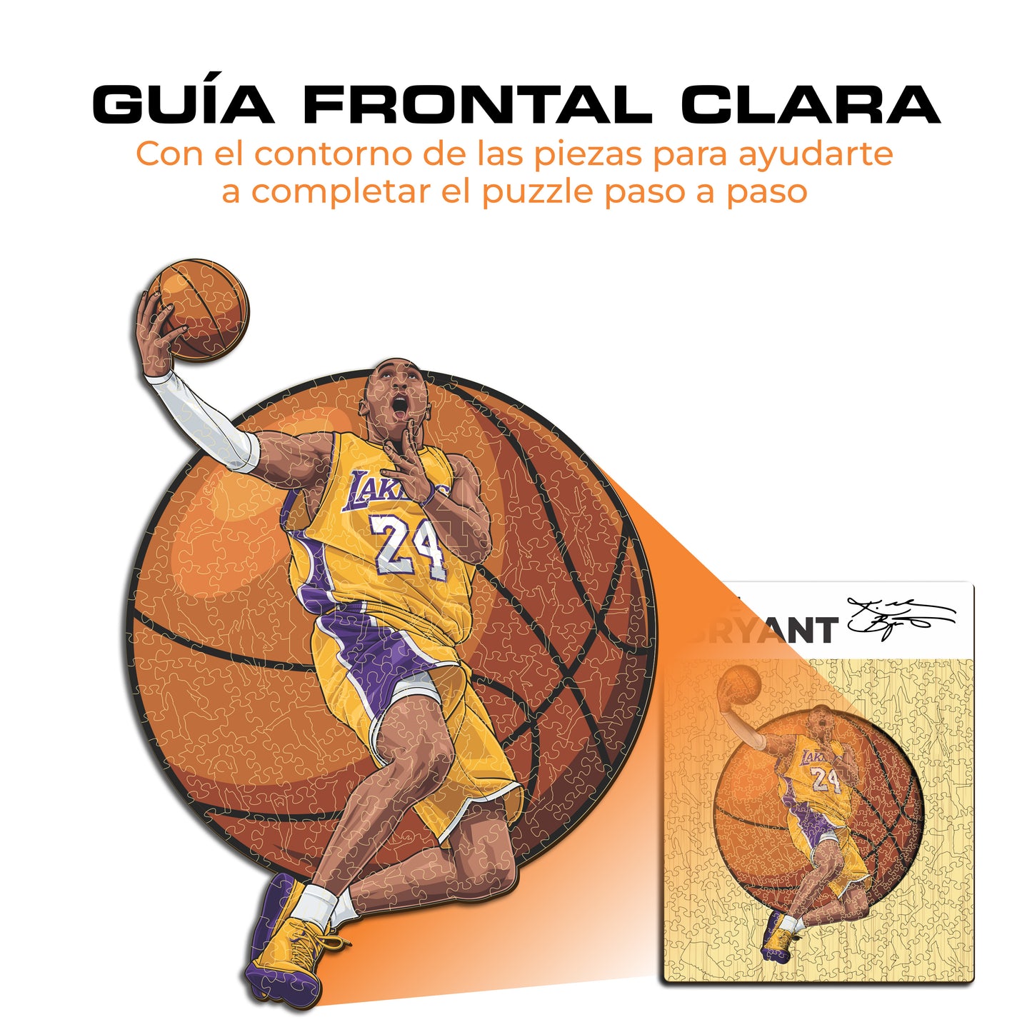 Kobe Bryant - Rompecabezas de Madera