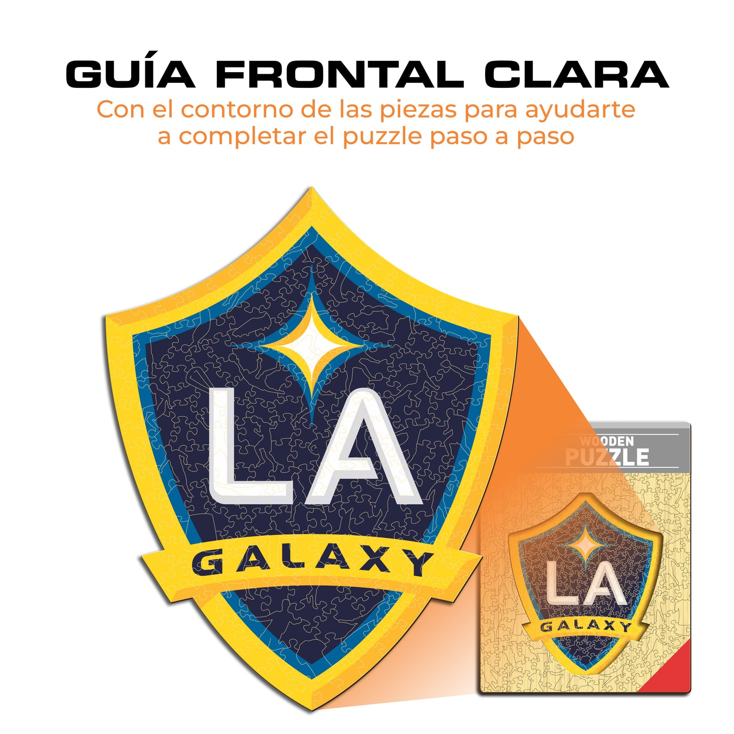 LA Galaxy® Escudo - Rompecabezas de Madera