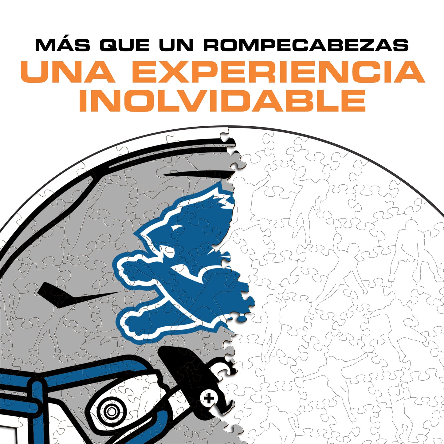 Detroit Lions™ Casco - Rompecabezas de Madera