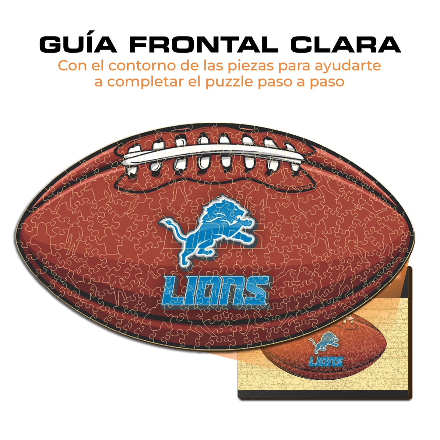 Detroit Lions™ - Rompecabezas de Madera
