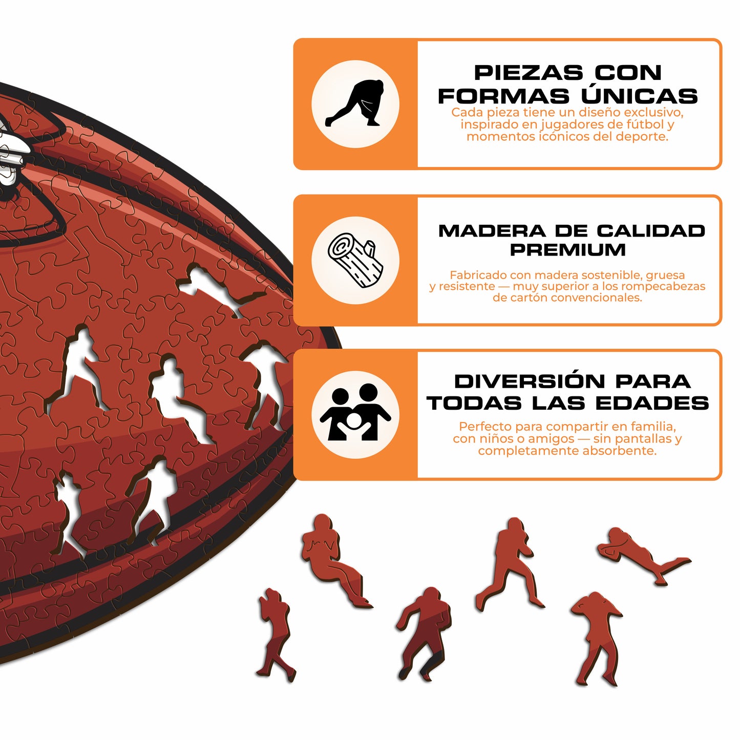 Detroit Lions™ - Rompecabezas de Madera