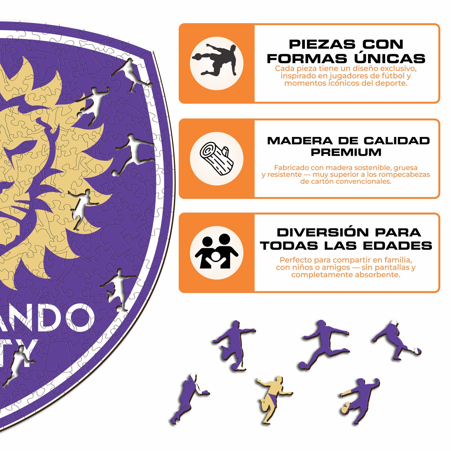 Orlando City SC® Escudo - Rompecabezas de Madera