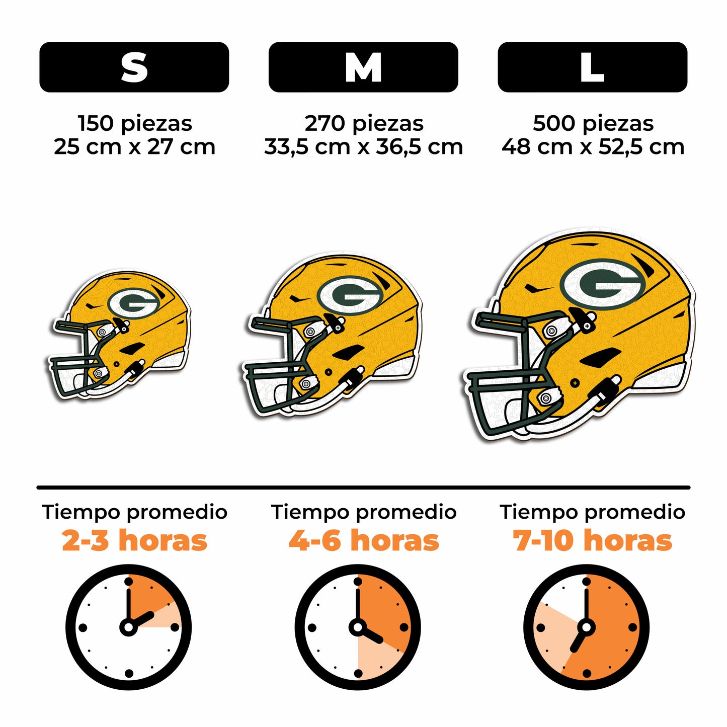 Green Bay Packers™ Casco - Rompecabezas de Madera