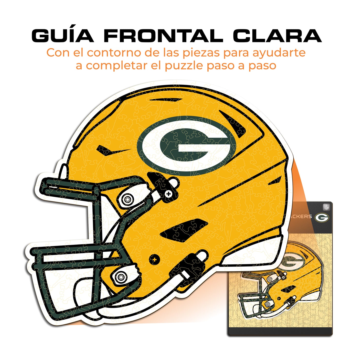Green Bay Packers™ Casco - Rompecabezas de Madera