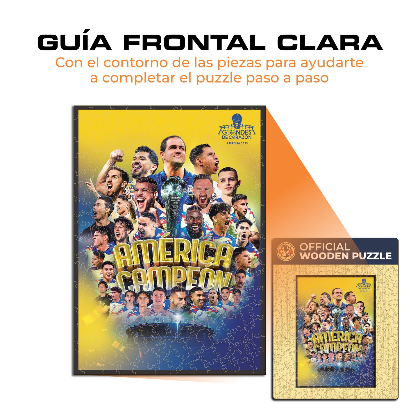 Club América® Campeón - Rompecabezas de Madera