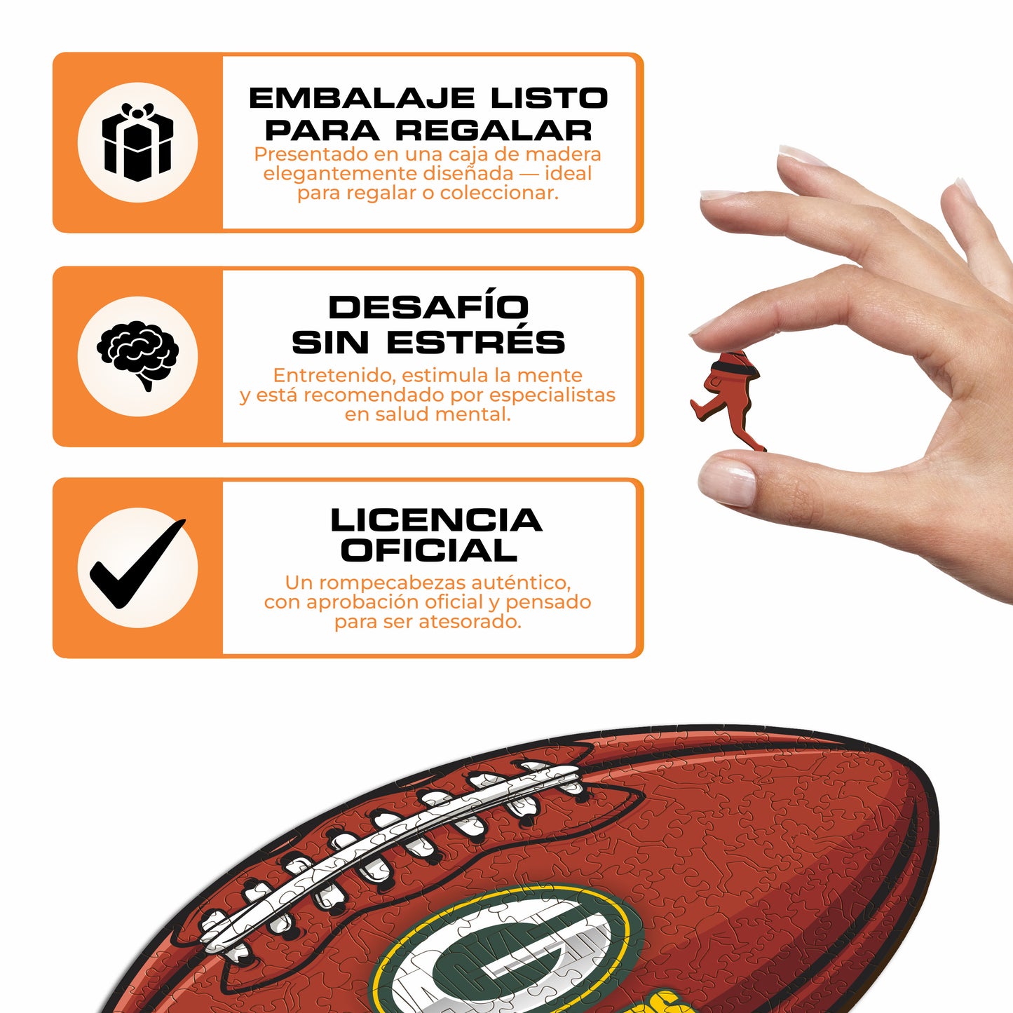 Green Bay Packers™ - Rompecabezas de Madera