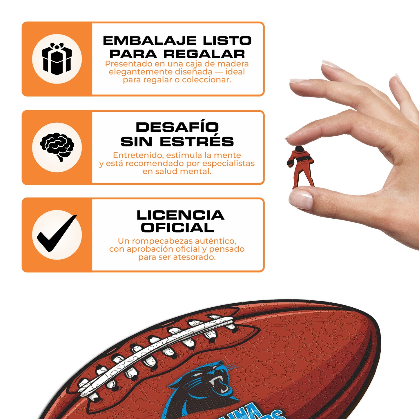 Carolina Panthers™ - Rompecabezas de Madera