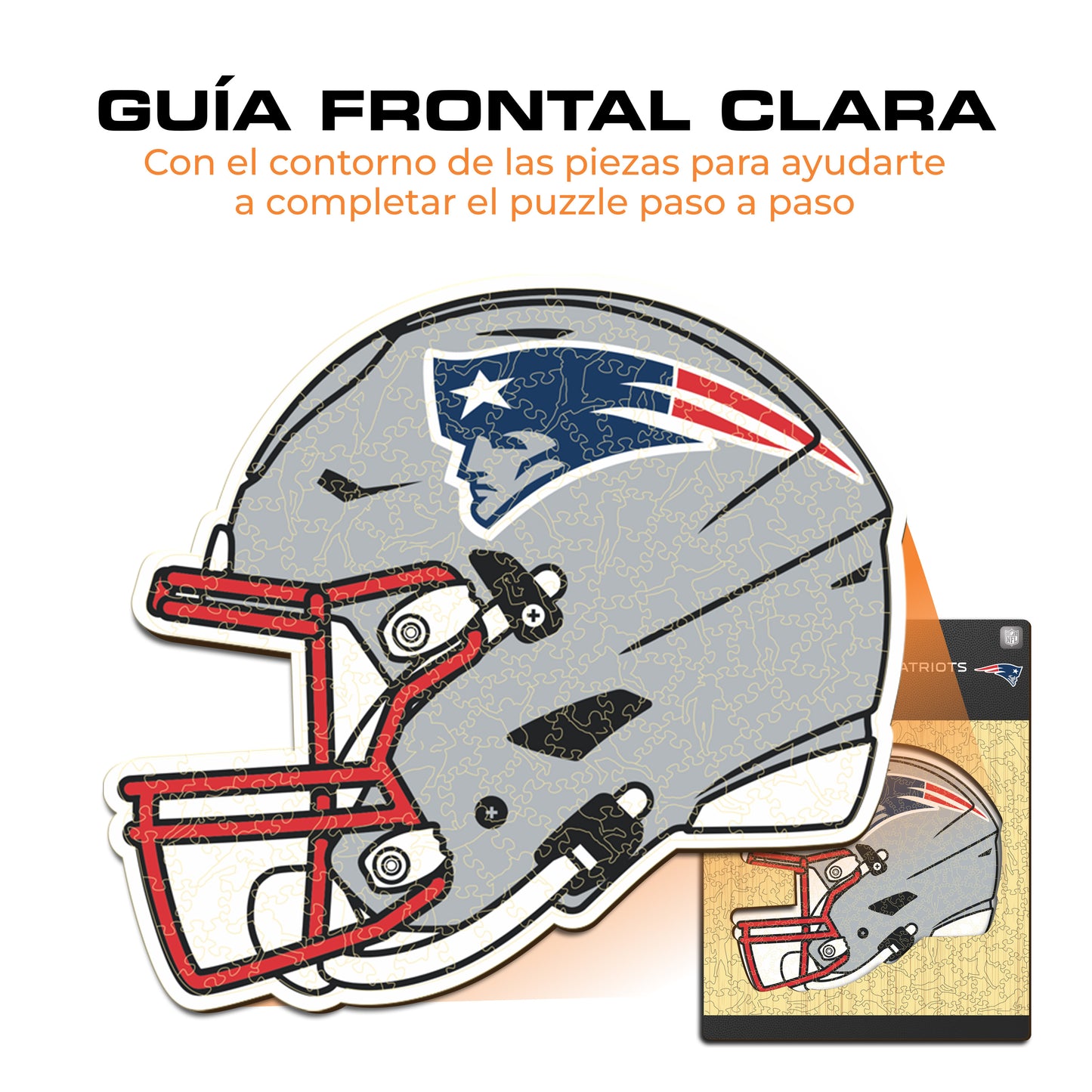 New England Patriots™ Casco - Rompecabezas de Madera