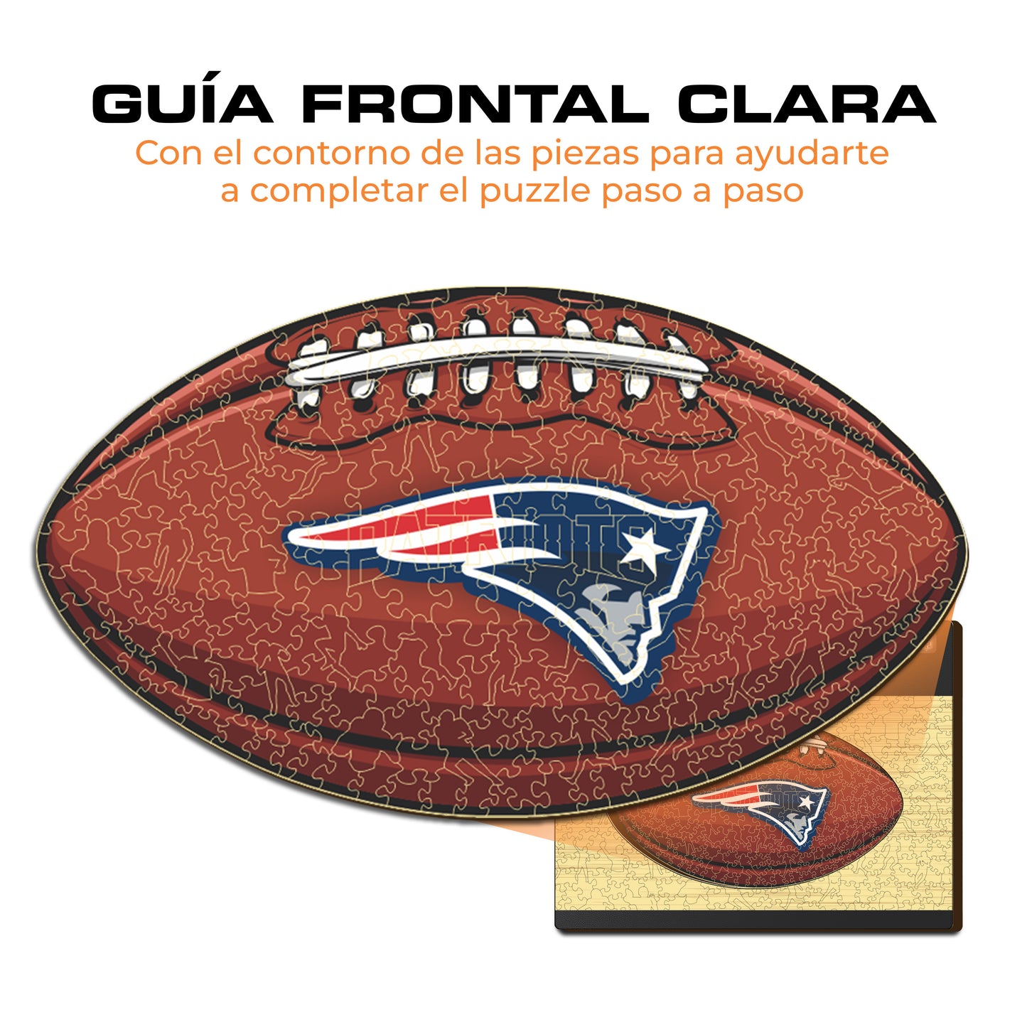 New England Patriots™ - Rompecabezas de Madera