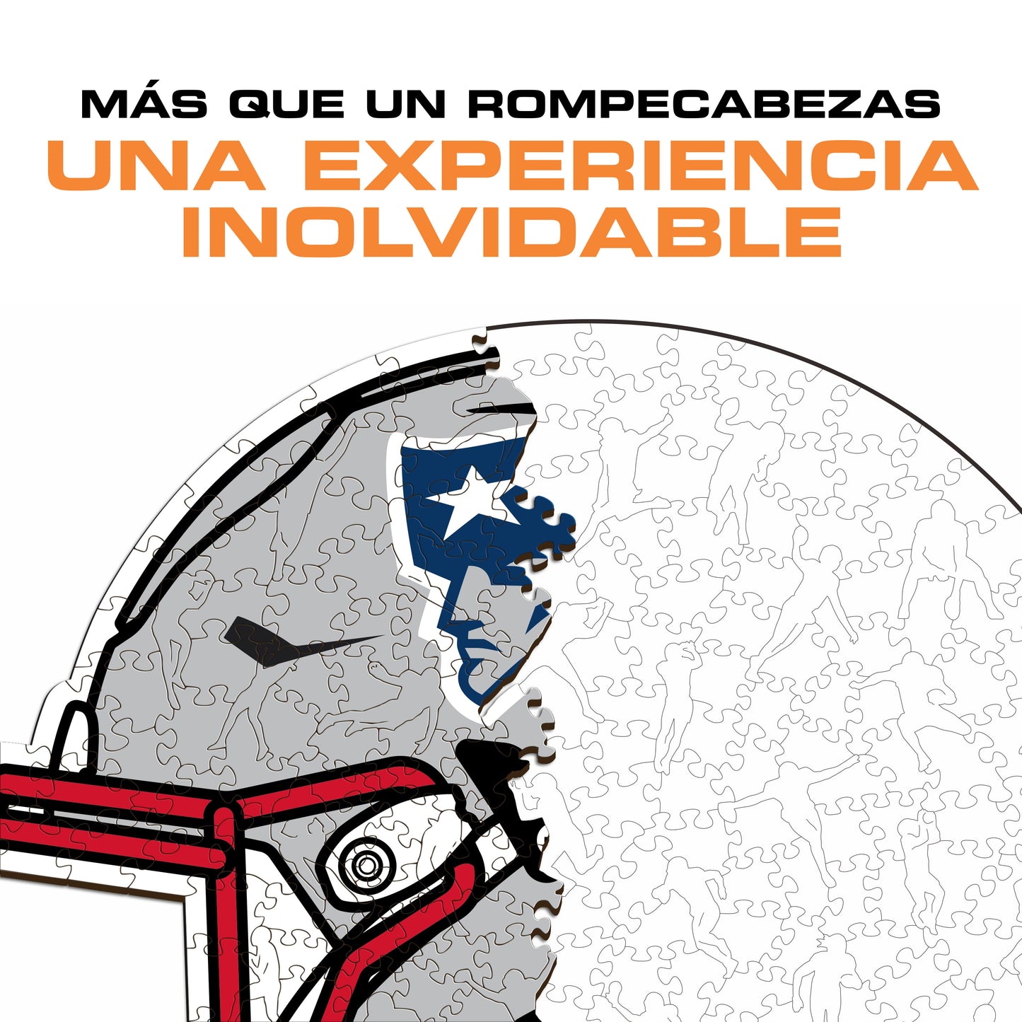 New England Patriots™ Casco - Rompecabezas de Madera