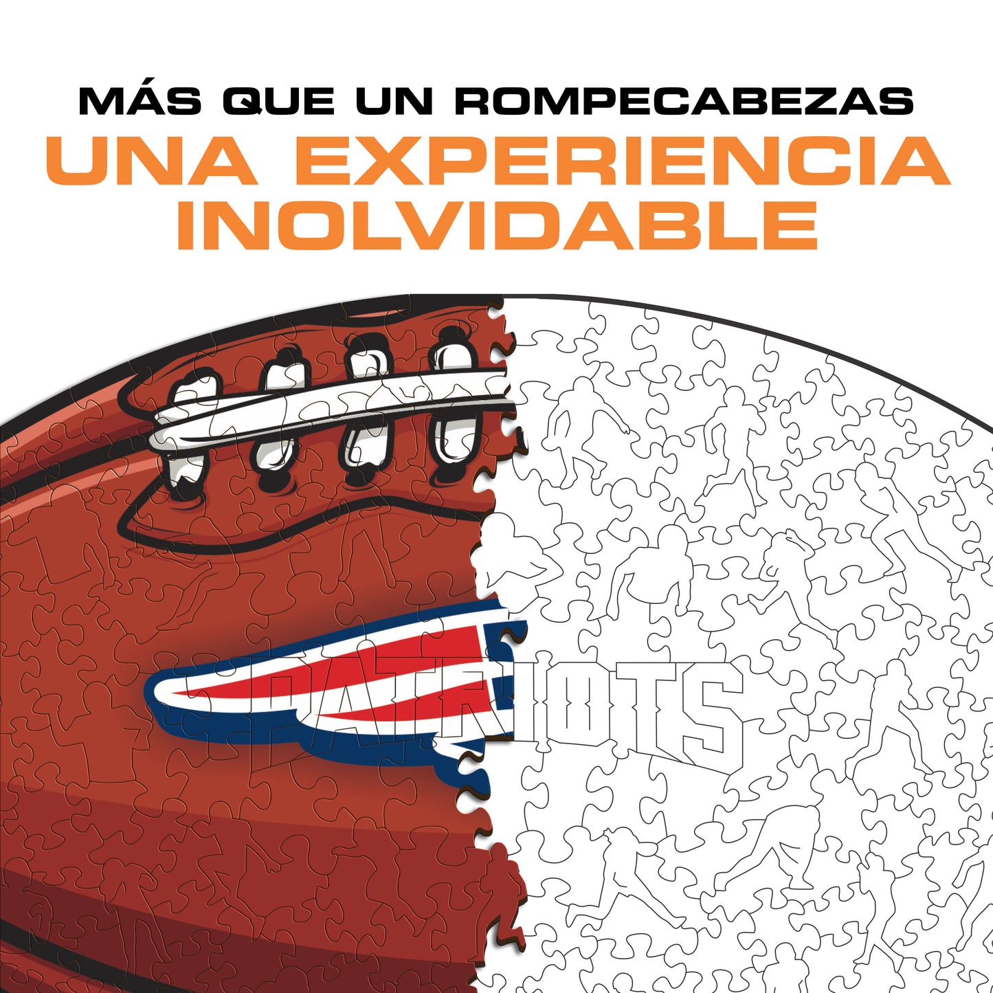 New England Patriots™ - Rompecabezas de Madera