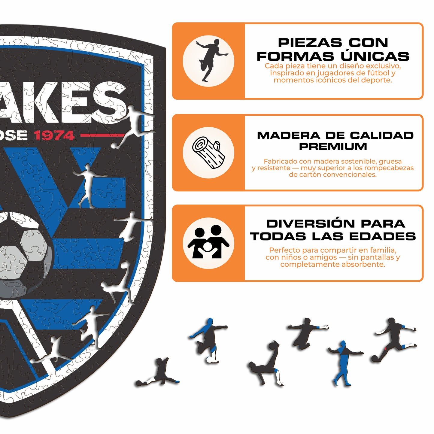 San Jose Earthquakes® Escudo - Rompecabezas de Madera