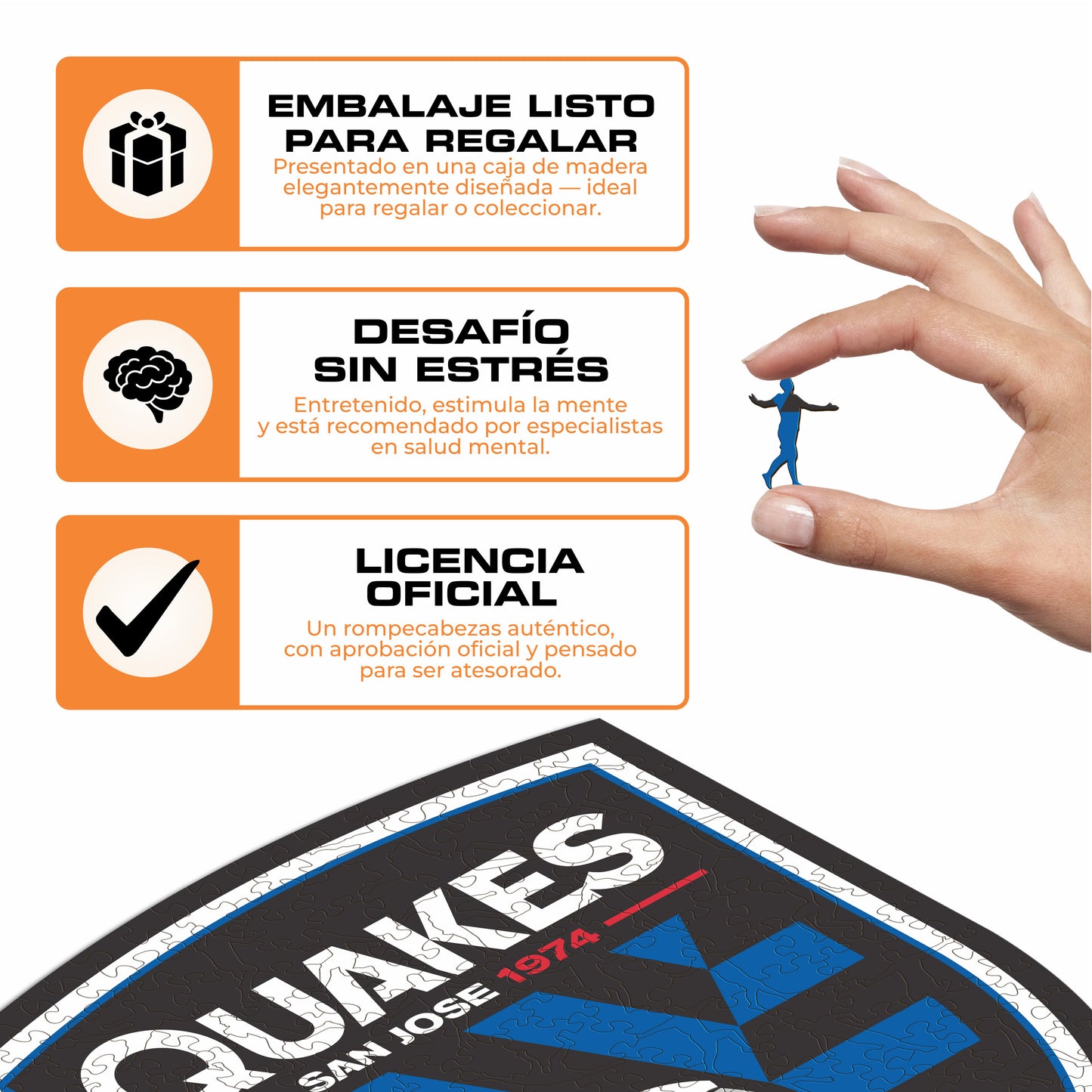 San Jose Earthquakes® Escudo - Rompecabezas de Madera