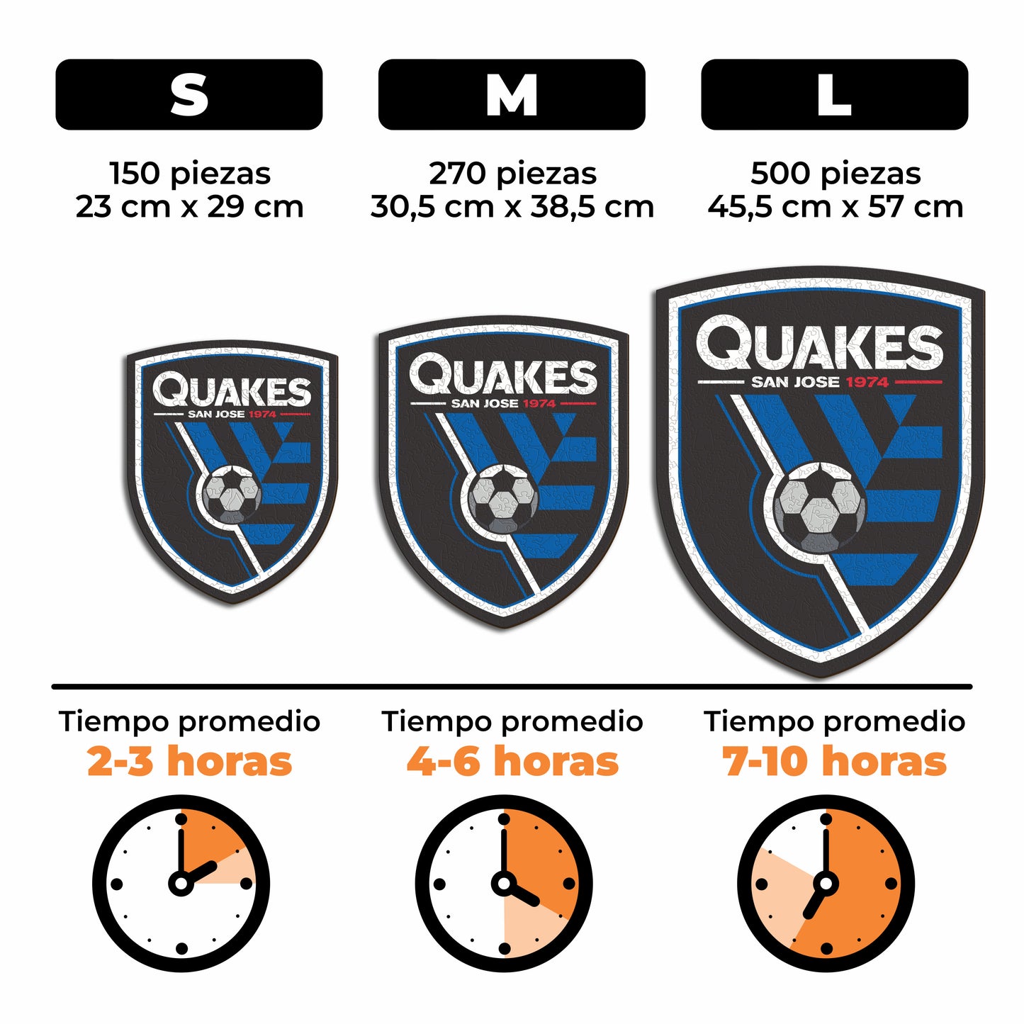 San Jose Earthquakes® Escudo - Rompecabezas de Madera
