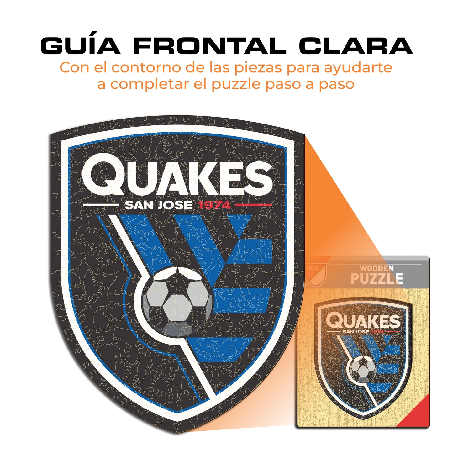 San Jose Earthquakes® Escudo - Rompecabezas de Madera