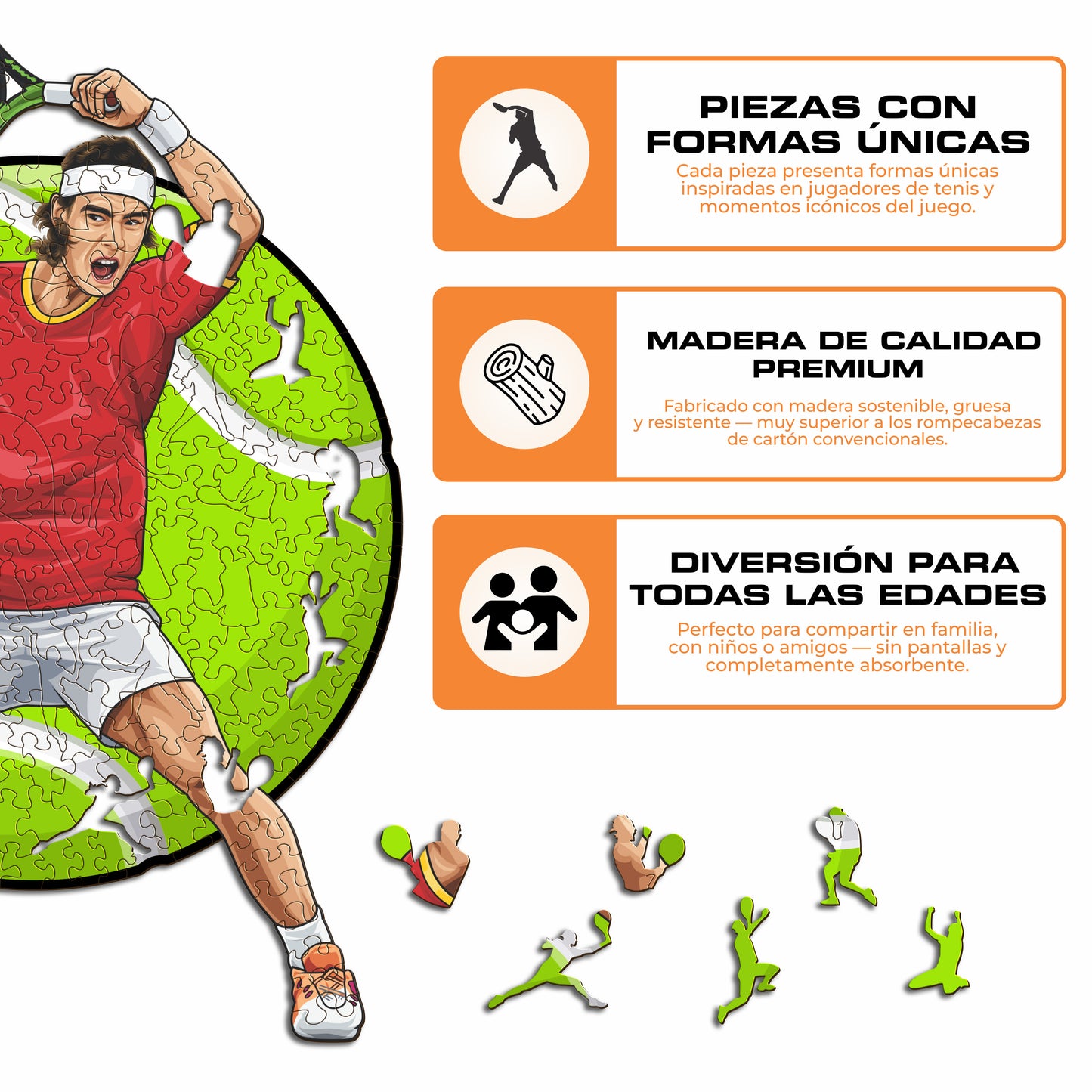 Rafael Nadal - Wooden Puzzle