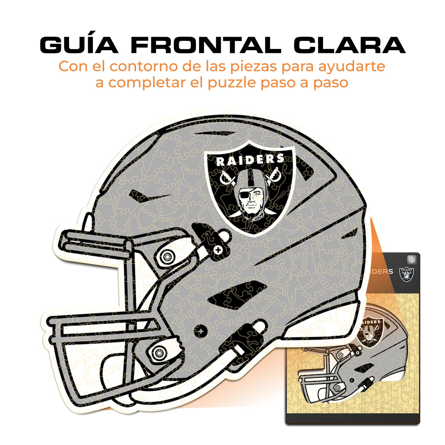 Las Vegas Raiders™ Casco - Rompecabezas de Madera