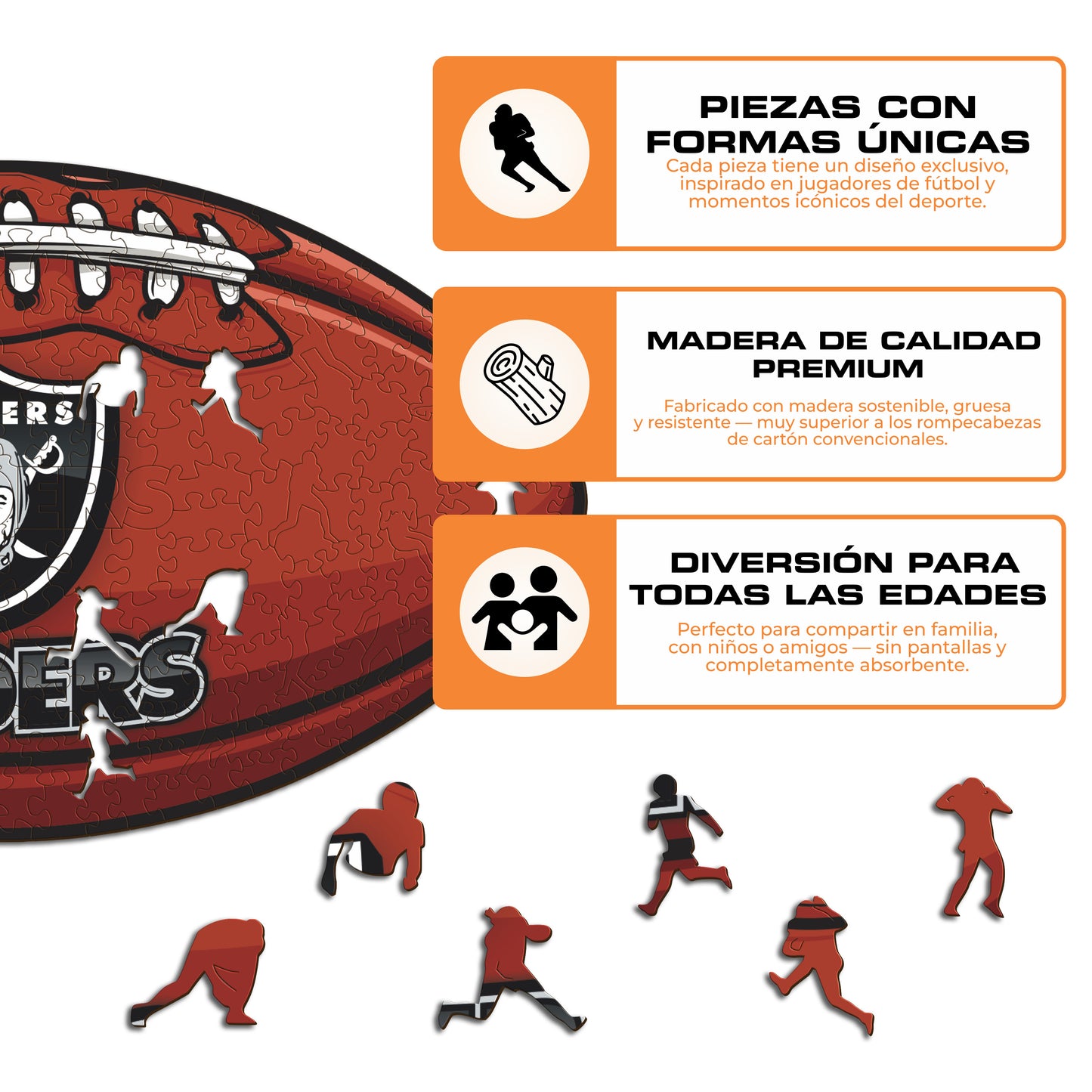 Las Vegas Raiders™ - Rompecabezas de Madera