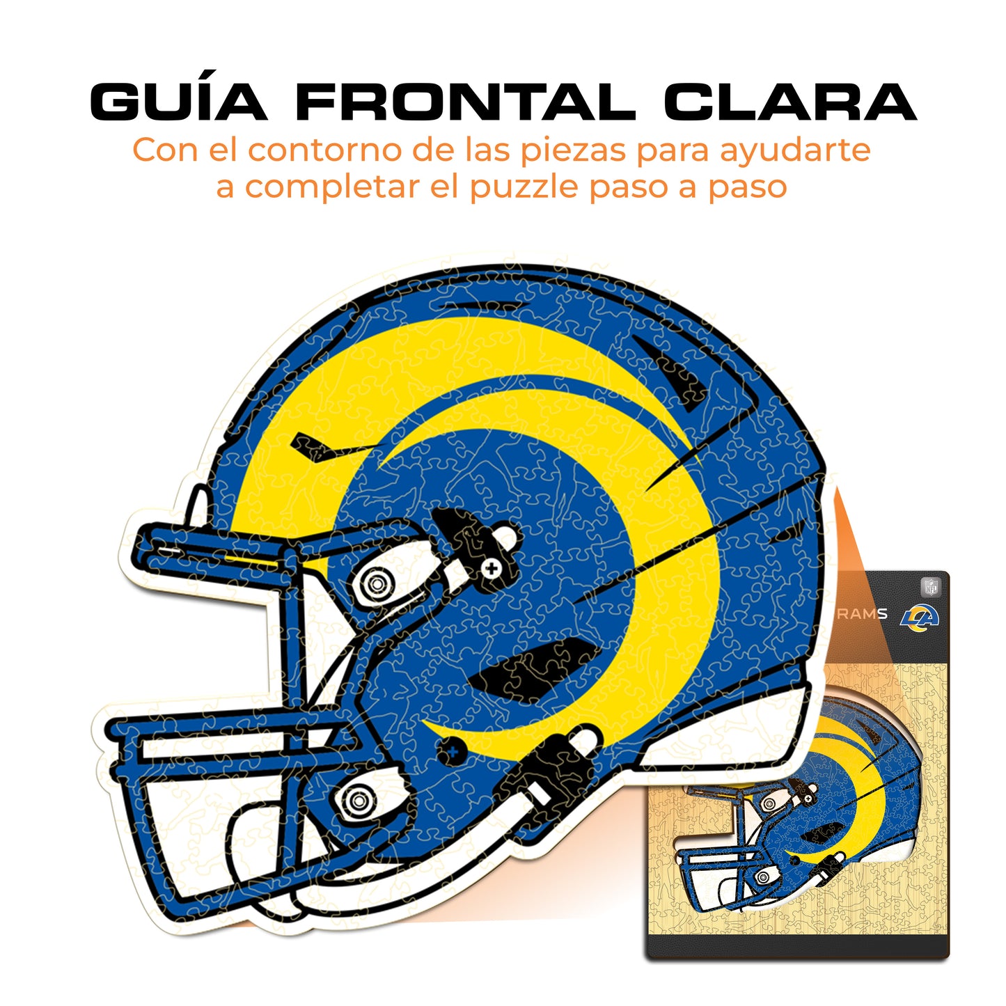 Los Angeles Rams™ Casco - Rompecabezas de Madera