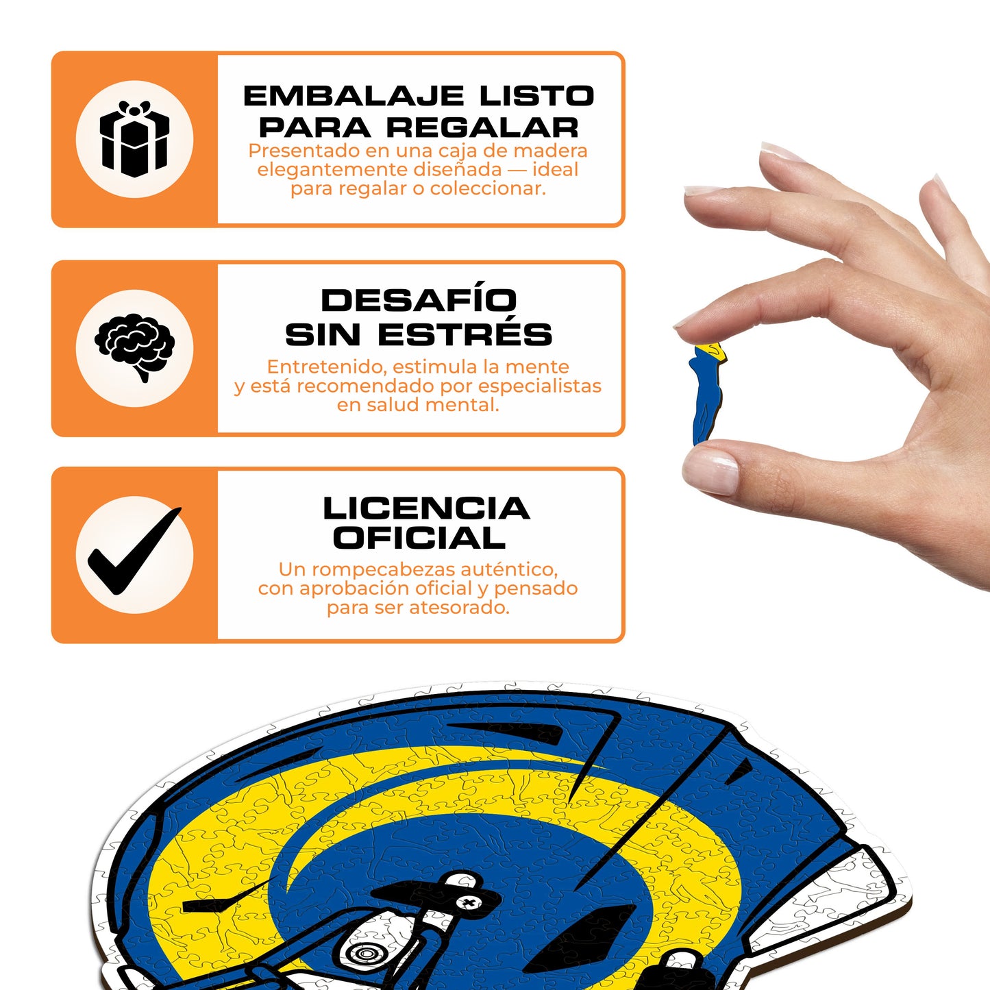 Los Angeles Rams™ Casco - Rompecabezas de Madera