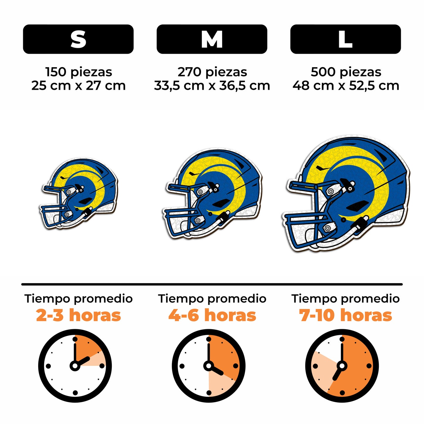 Los Angeles Rams™ Casco - Rompecabezas de Madera