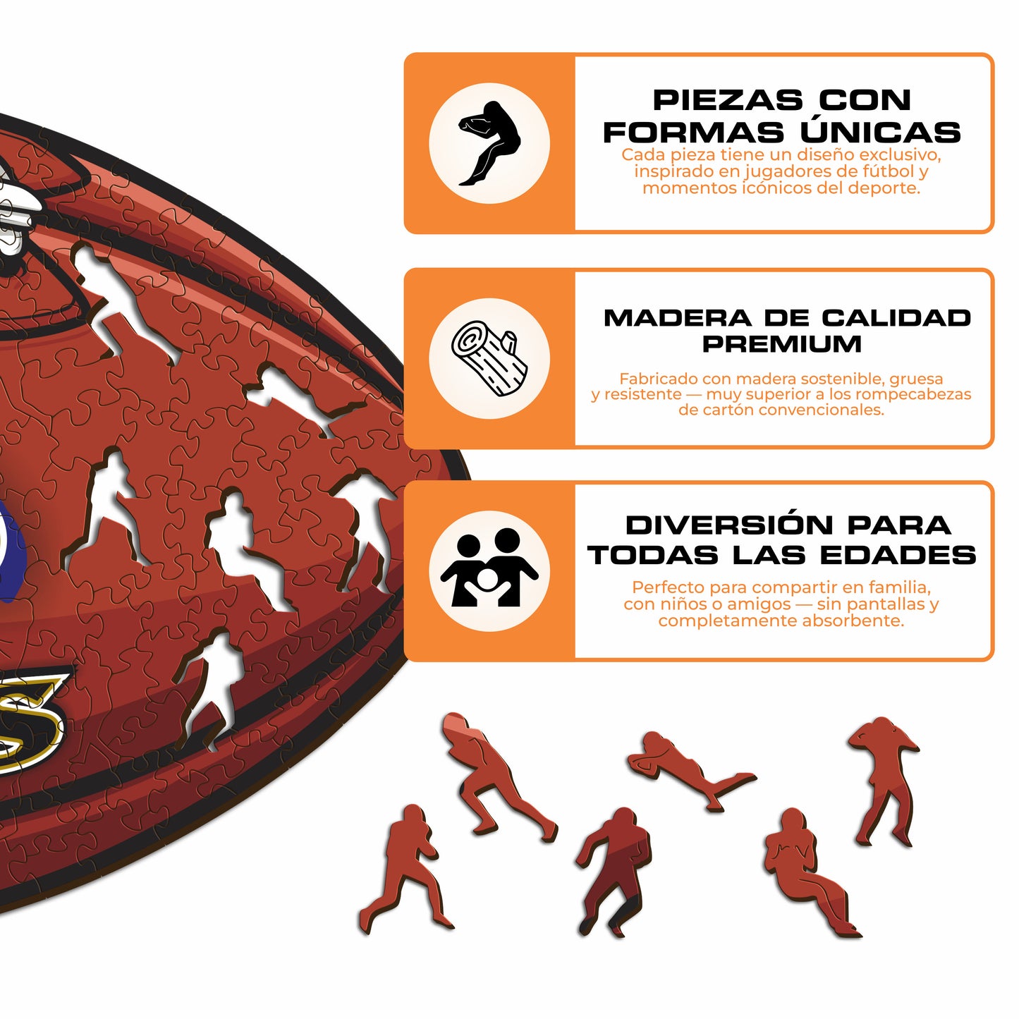 Baltimore Ravens™ - Rompecabezas de Madera
