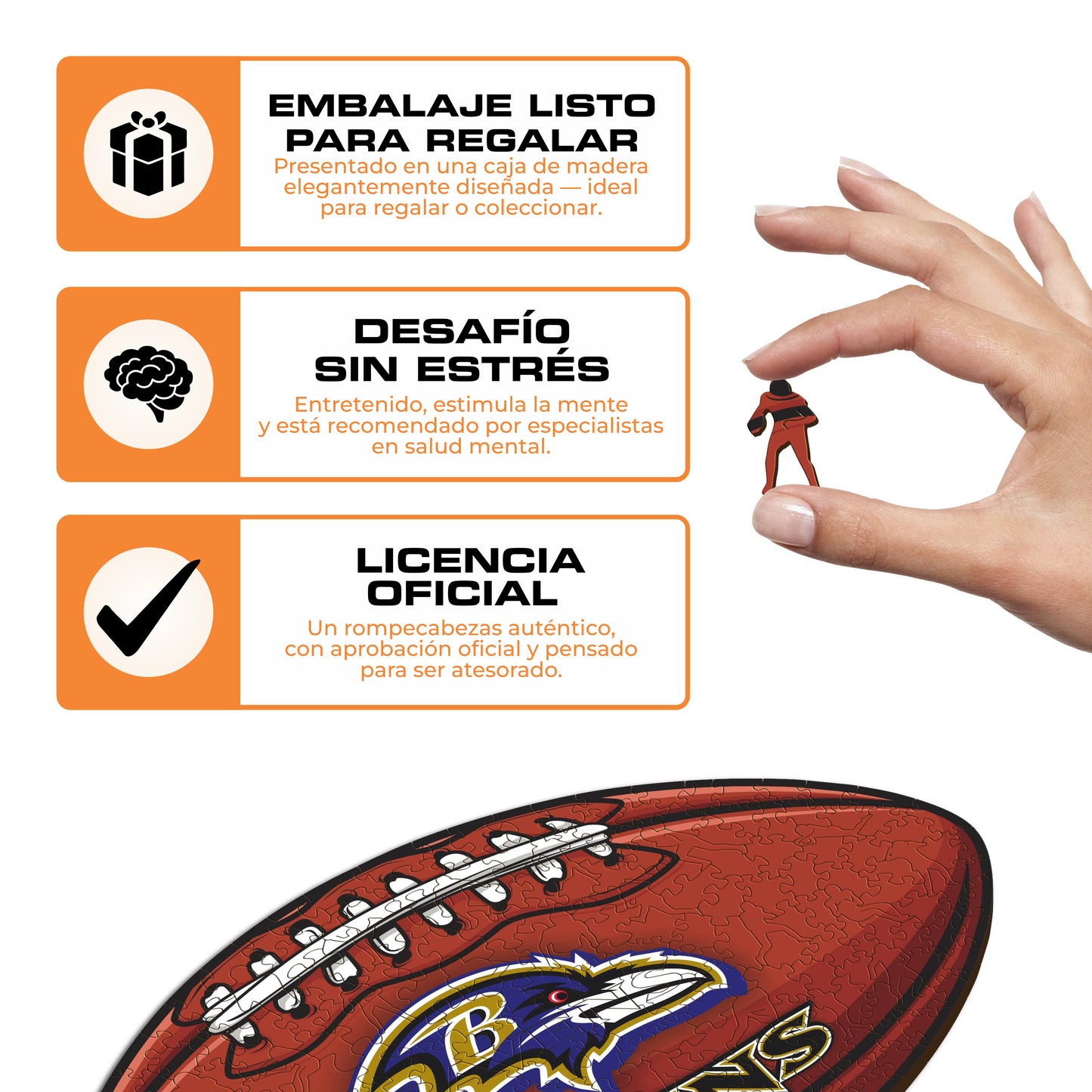 Baltimore Ravens™ - Rompecabezas de Madera