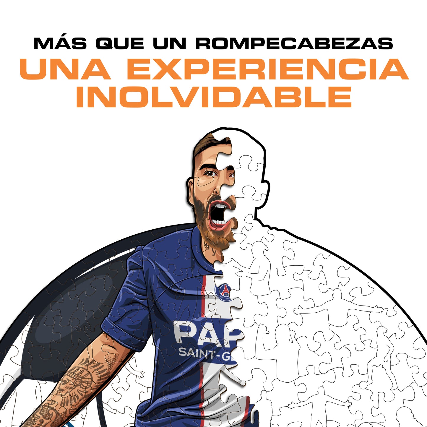Sergio Ramos - Rompecabezas de Madera