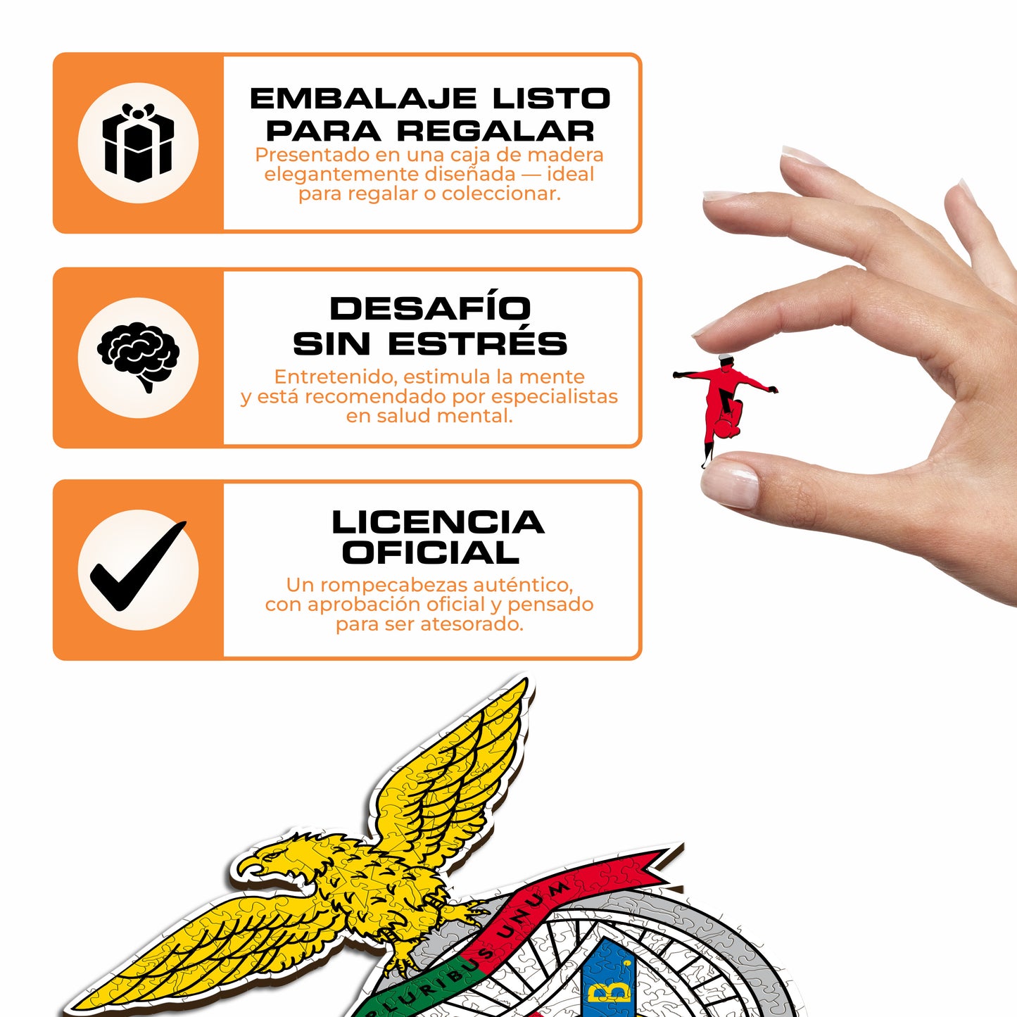 SL Benfica® Escudo - Rompecabezas de Madera