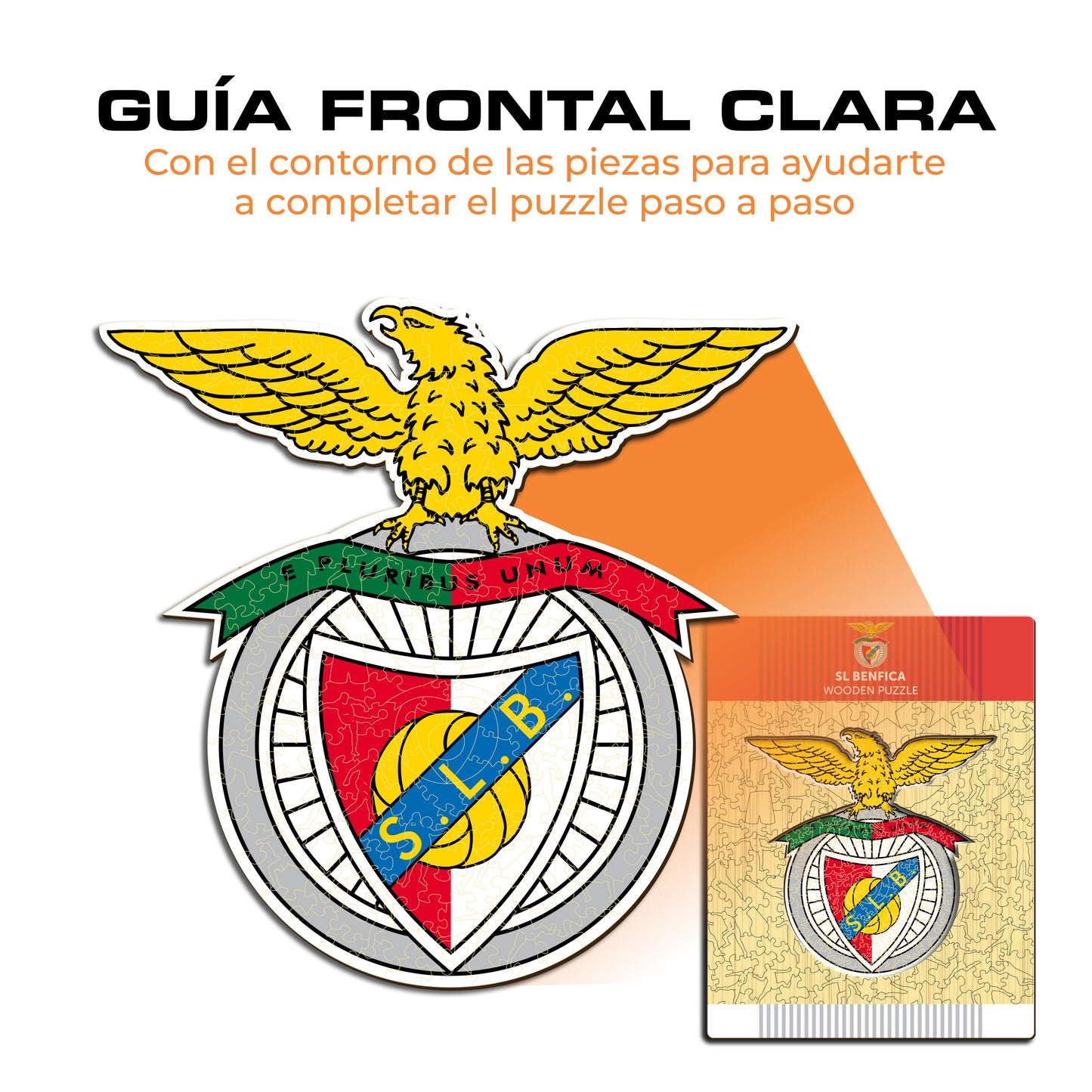 SL Benfica® Escudo - Rompecabezas de Madera