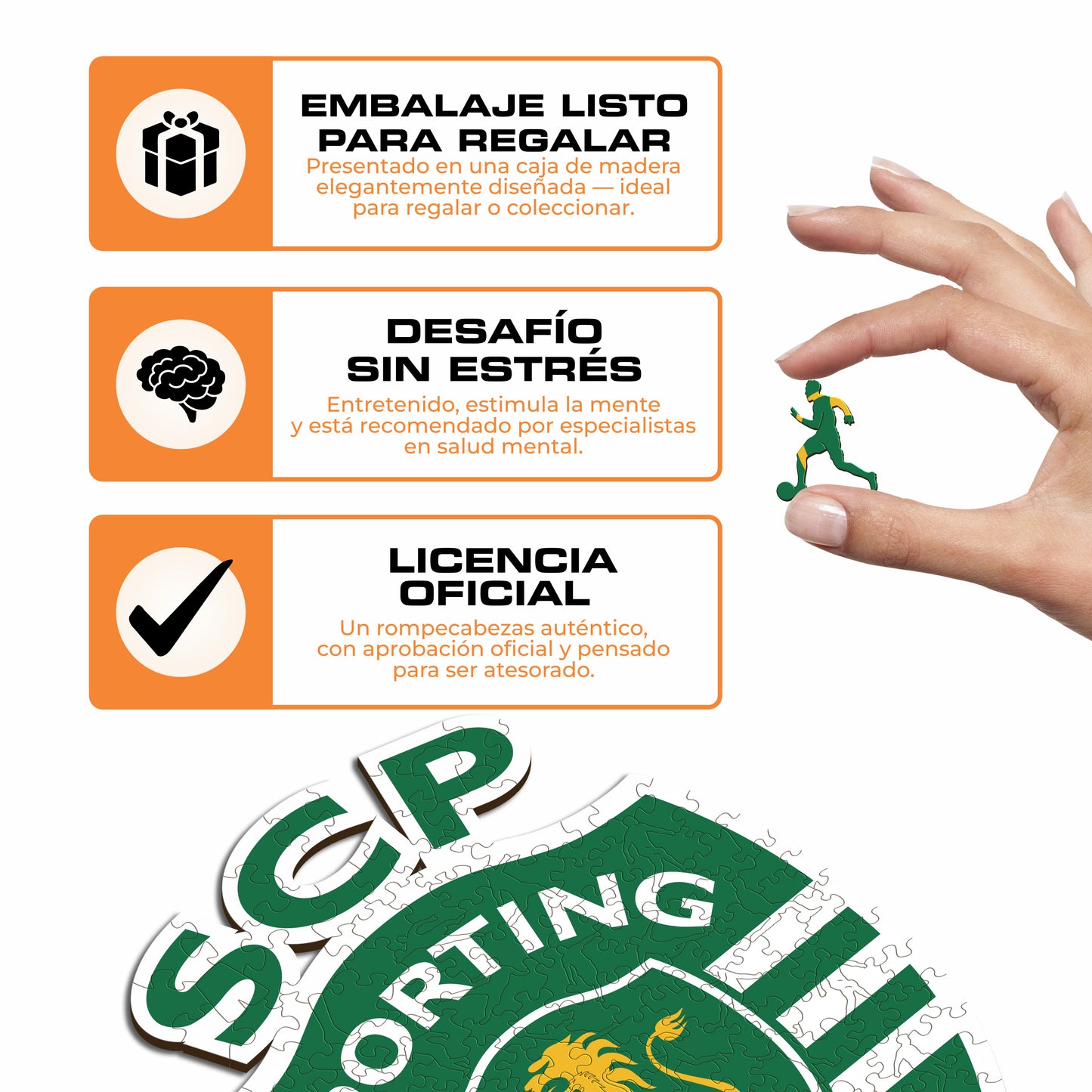 Sporting CP® Escudo - Rompecabezas de Madera