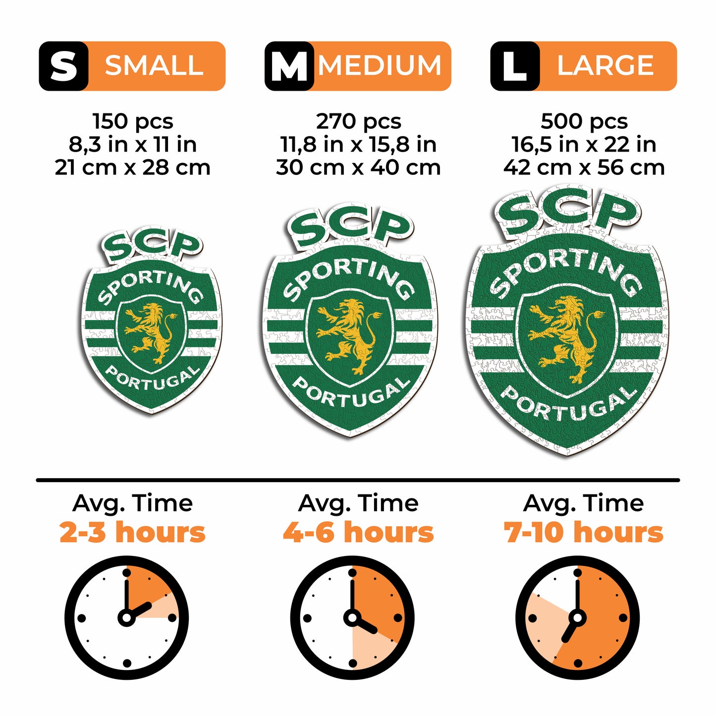 Sporting CP® Escudo - Rompecabezas de Madera