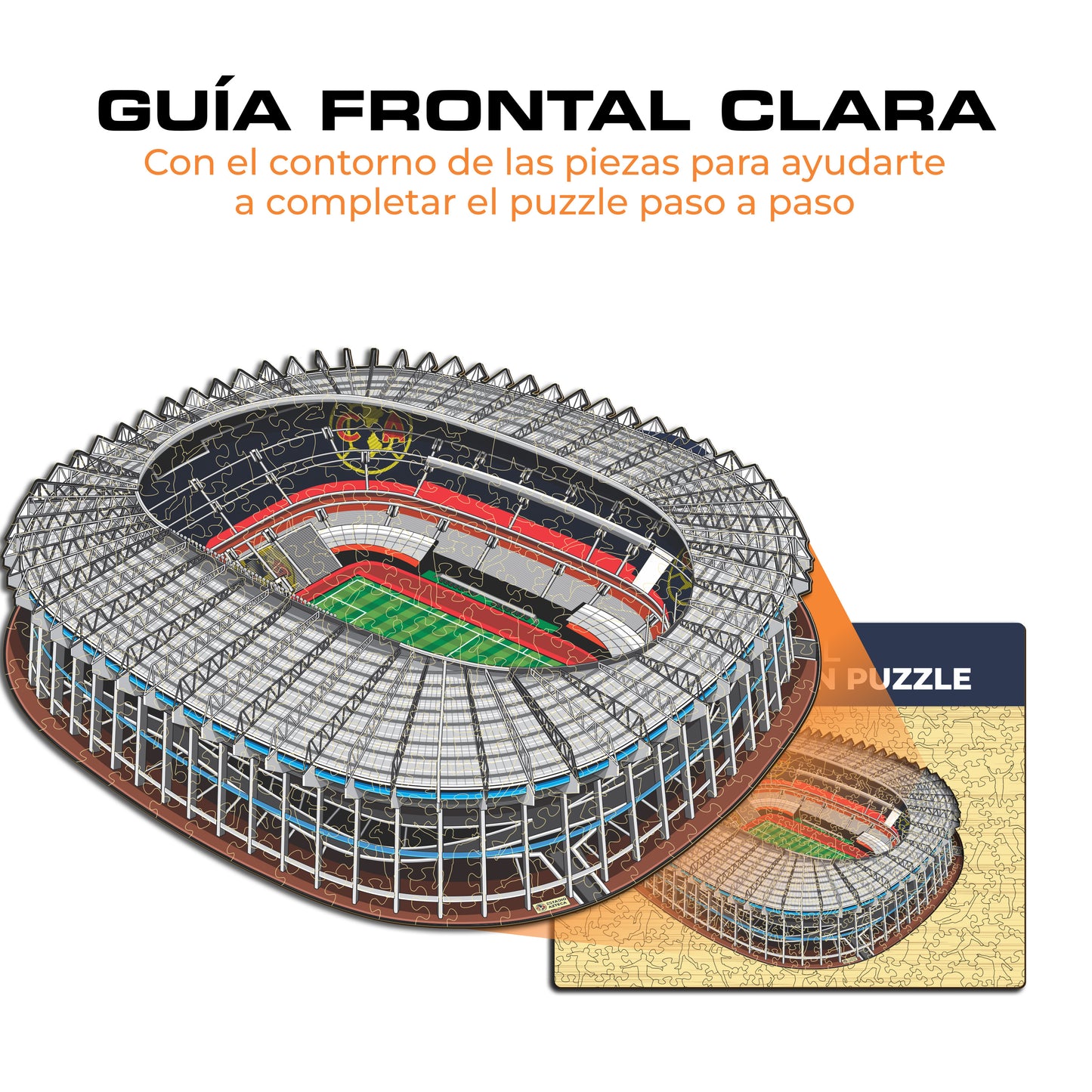 Club América® Estadio Azteca - Rompecabezas de Madera