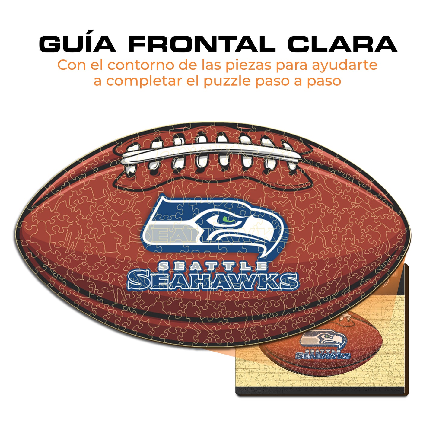 Seattle Seahawks™ - Rompecabezas de Madera