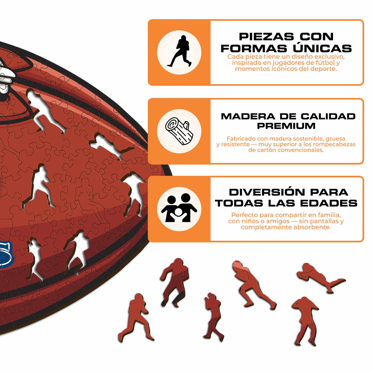 Seattle Seahawks™ - Rompecabezas de Madera