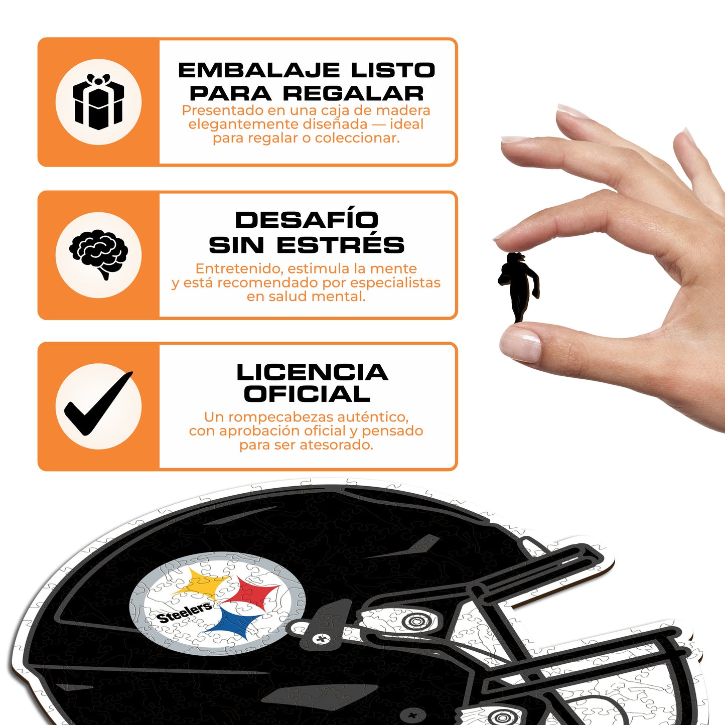 Pittsburgh Steelers™ Casco - Rompecabezas de Madera