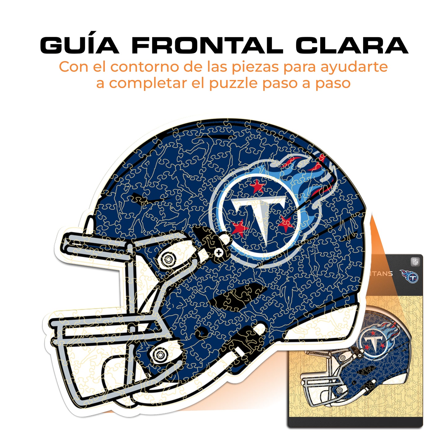 Tennessee Titans™ Casco - Rompecabezas de Madera
