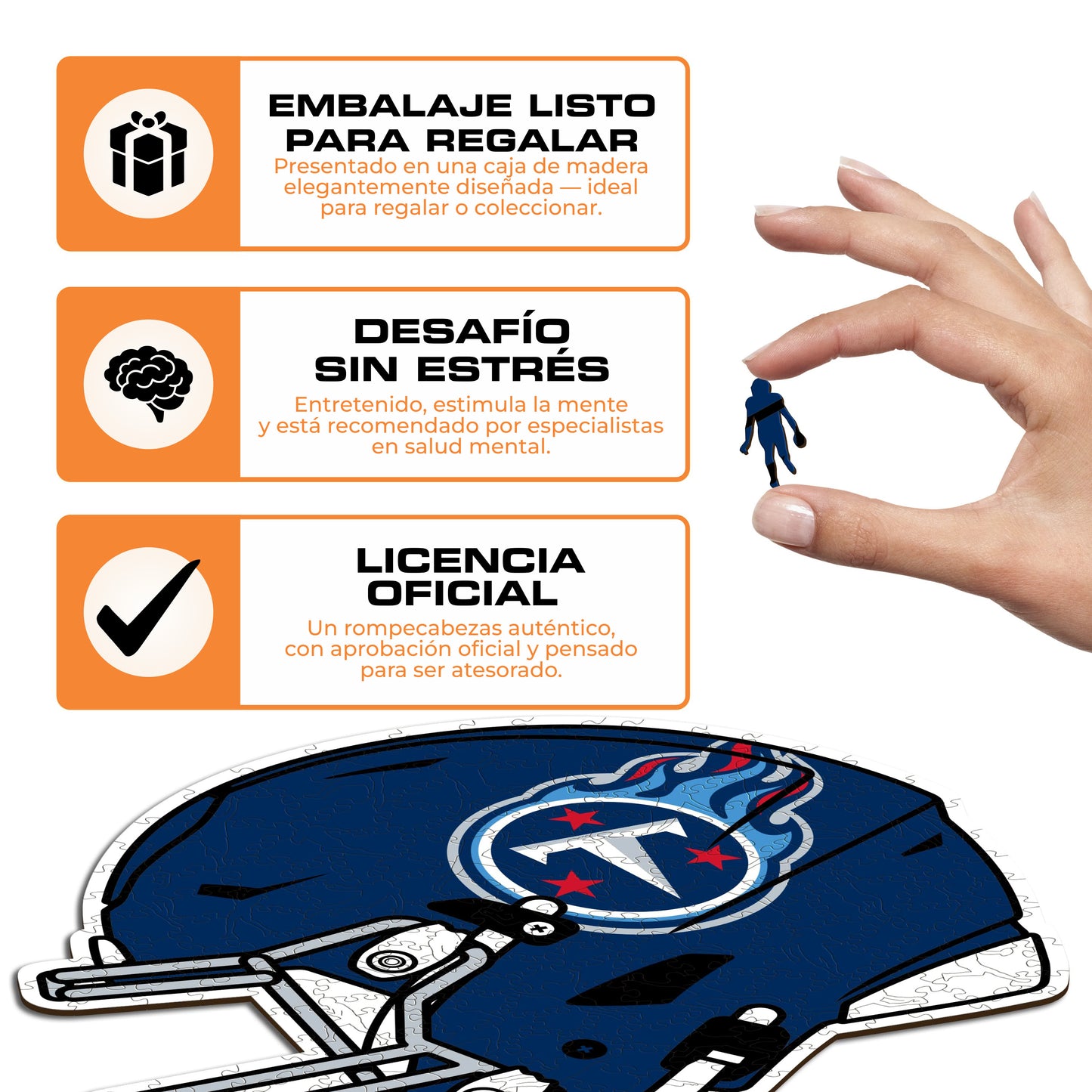 Tennessee Titans™ Casco - Rompecabezas de Madera