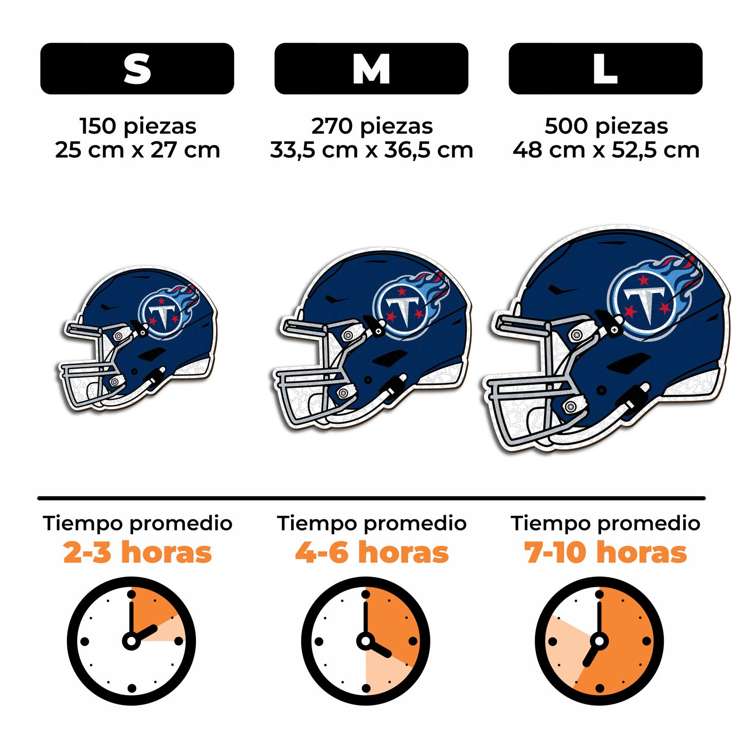 Tennessee Titans™ Casco - Rompecabezas de Madera