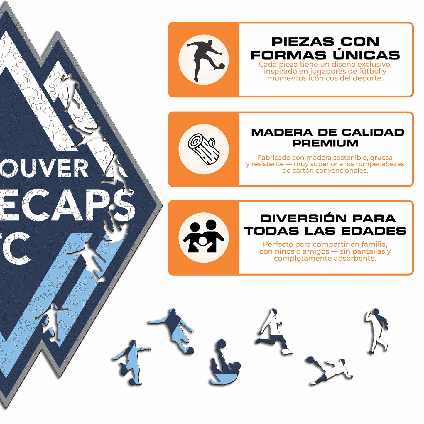 Vancouver Whitecaps® Escudo - Rompecabezas de Madera