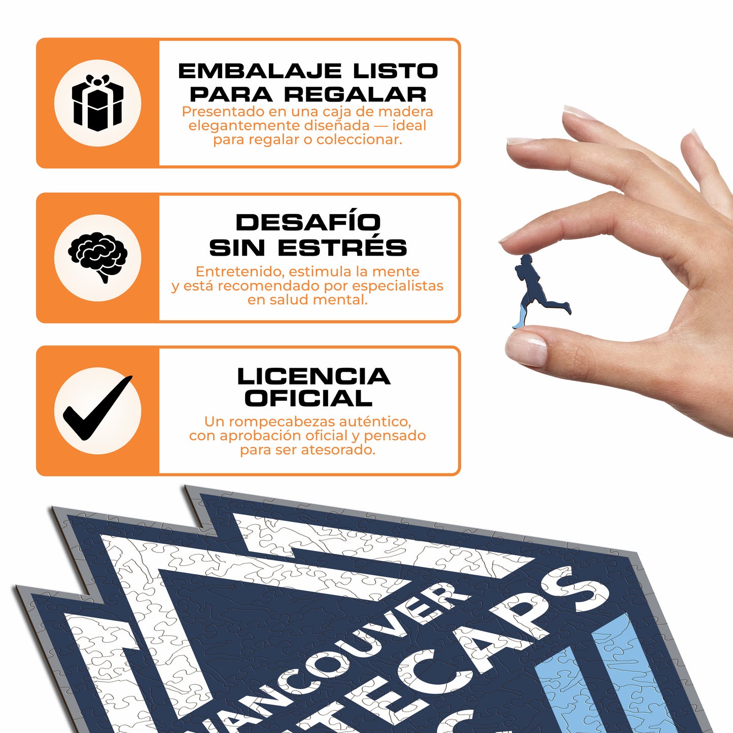 Vancouver Whitecaps® Escudo - Rompecabezas de Madera