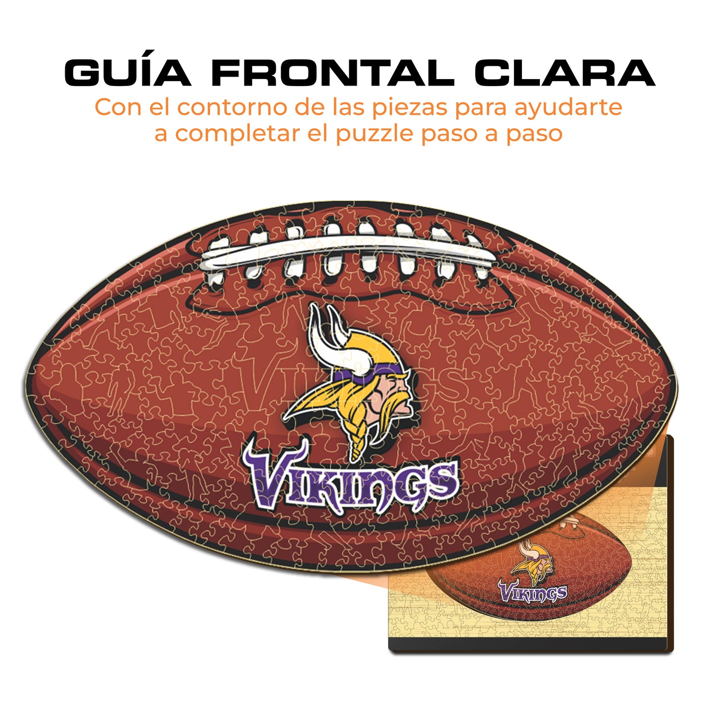 Minnesota Vikings™ - Rompecabezas de Madera