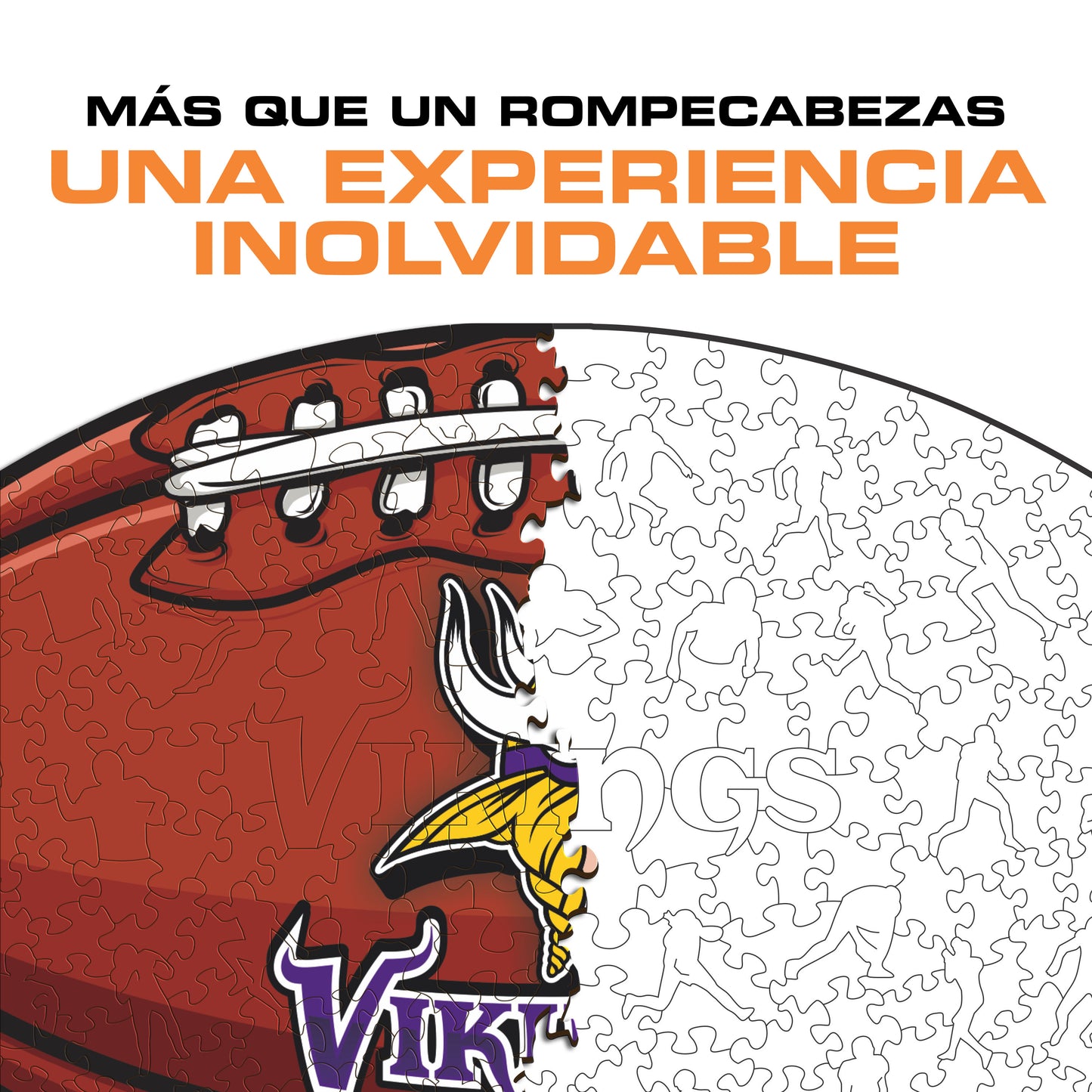 Minnesota Vikings™ - Rompecabezas de Madera