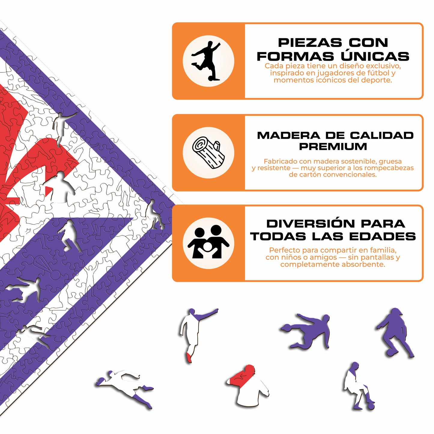ACF Fiorentina® Escudo - Rompecabezas de Madera