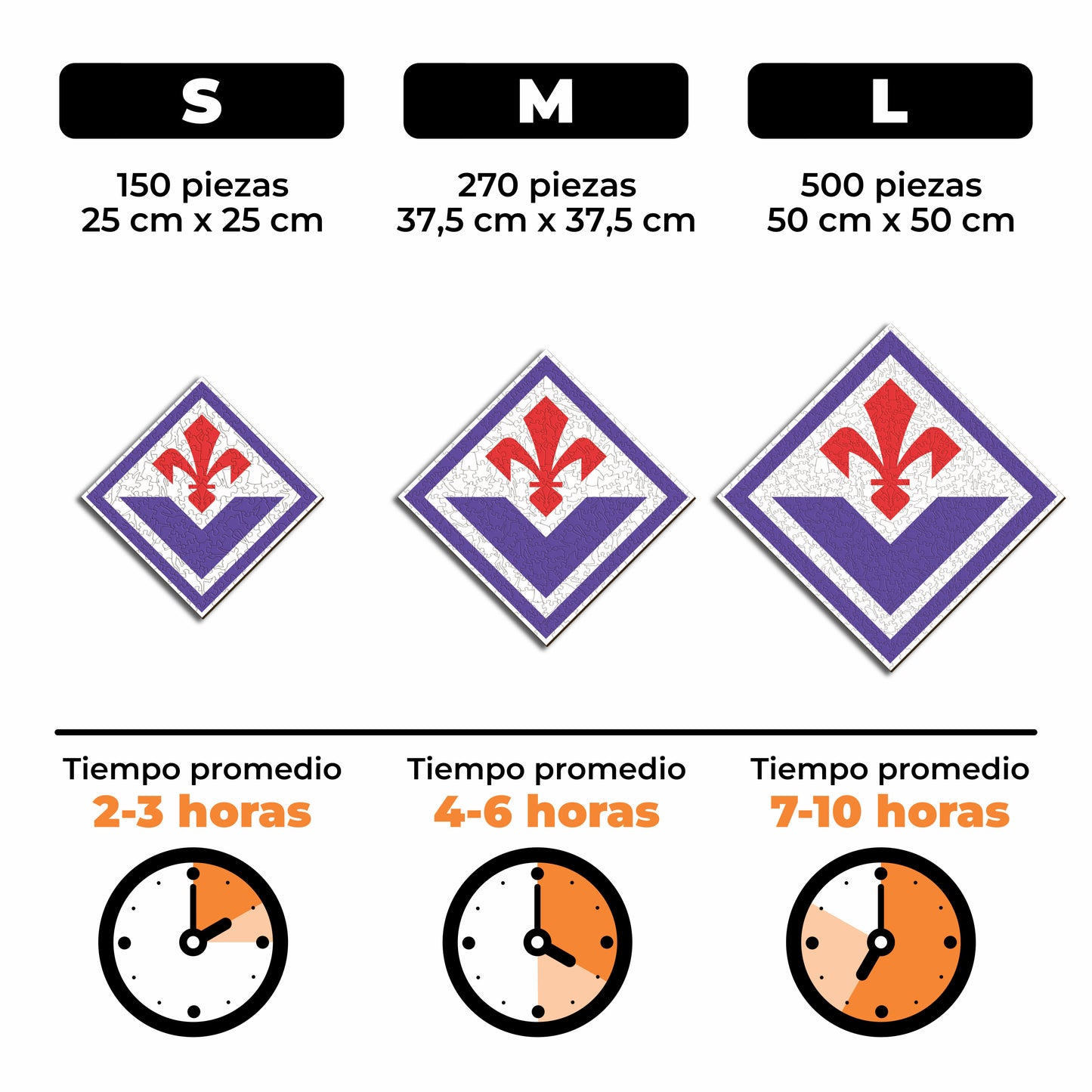 ACF Fiorentina® Escudo - Rompecabezas de Madera
