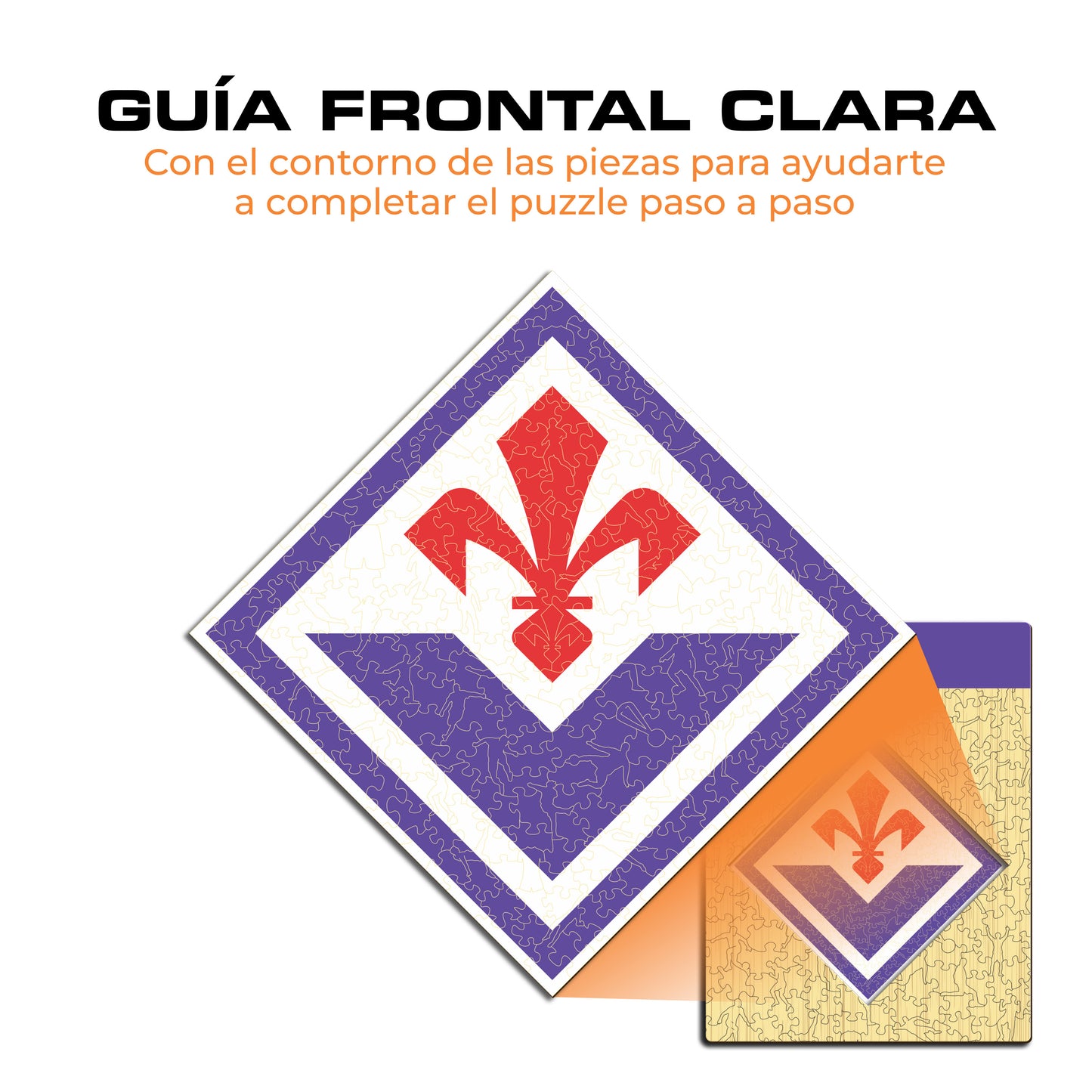 ACF Fiorentina® Escudo - Rompecabezas de Madera