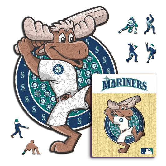 Seattle Mariners™ Mascota - Rompecabezas de Madera